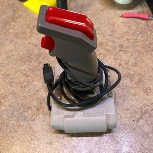 Vintage SVI Retro QS-112 Gray and Red QuickShot Joystick Controller Rapid Fire